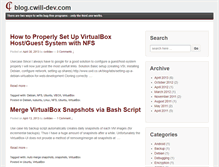 Tablet Screenshot of blog.cwill-dev.com